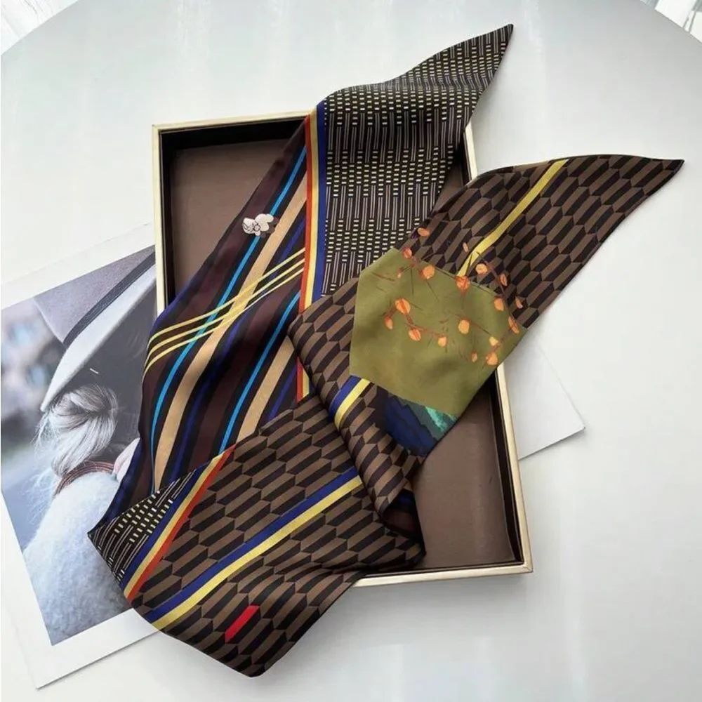 MMulti-Pattern Scarf A1572 - Picture 2 of 3